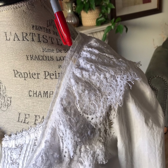 KATHERINE HARESTAD for WHITE ROSE DESIGNS of No. CAL White Lacy BedCoat … - Picture 7 of 14